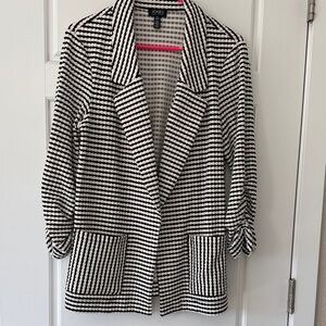 Jones New York Black and White Checkered Women's Blazer